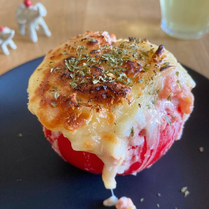 熱々トロトロ❣️完熟トマトのチーズグラタン♪